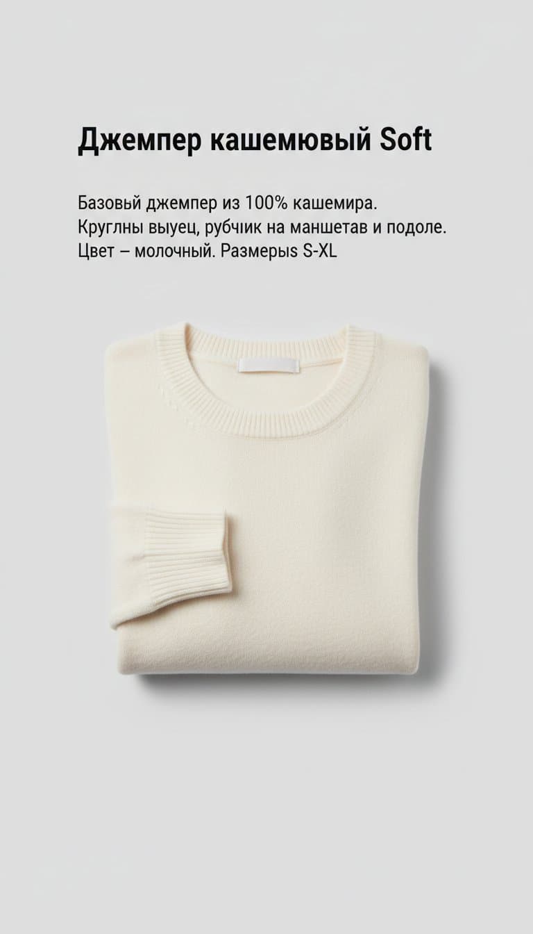 Джемпер кашемировый Soft
