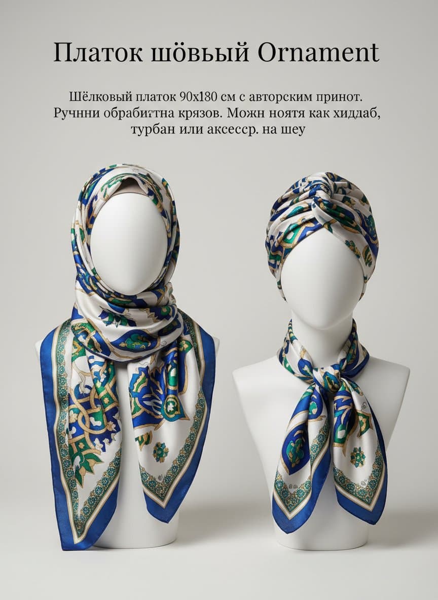 Платок шёлковый Ornament