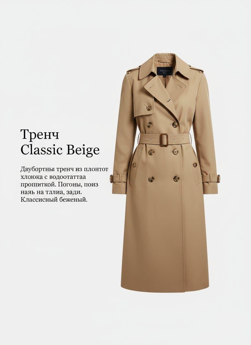 Тренч Classic Beige