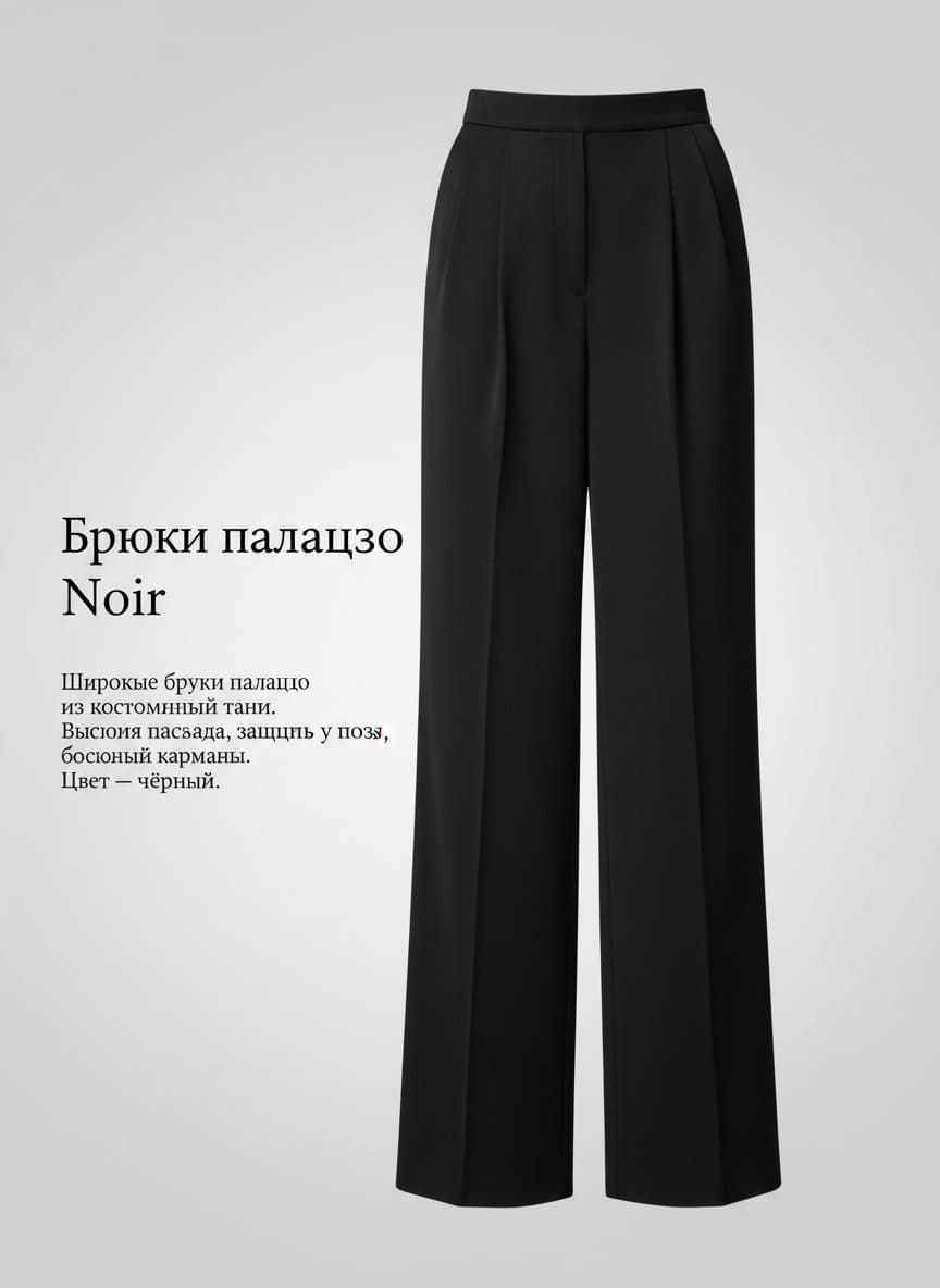 Брюки палаццо Noir